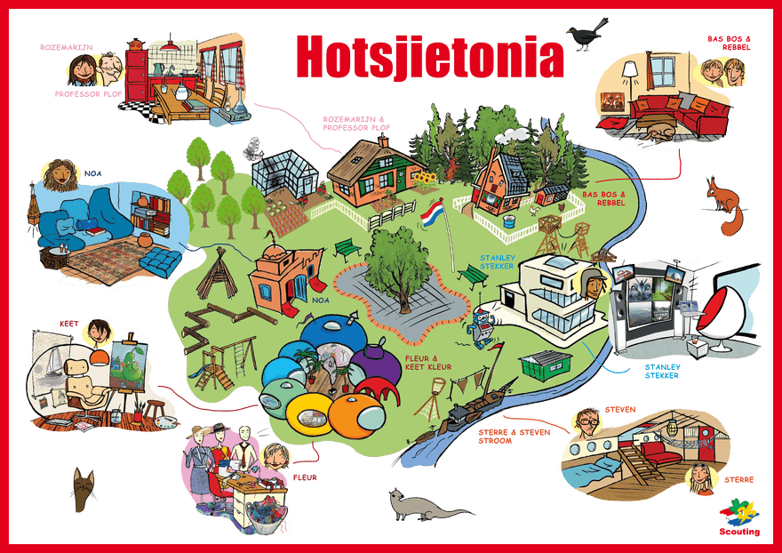 Kaart Hotsjietonia